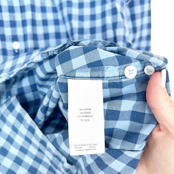 J. Crew Blue Plaid Slim Fit Long Sleeve Button Down Sz M - Picture 4 of 6